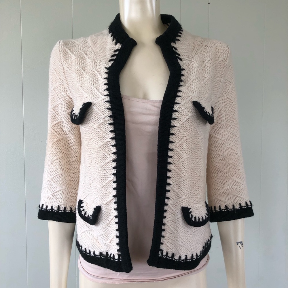 Knitted cotton blazer/jacket